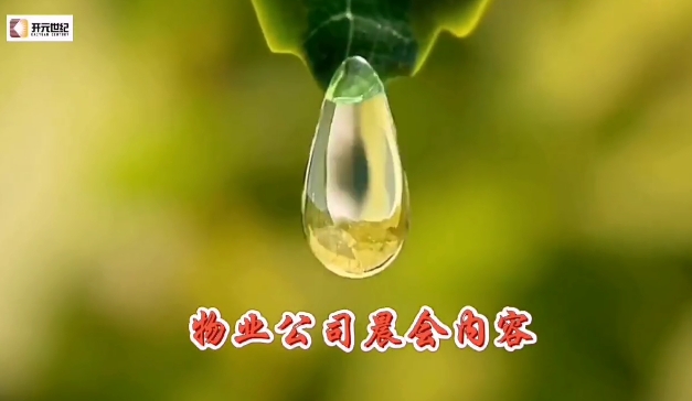物业公司晨会内容